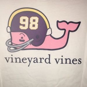White football helmet vineyard vines